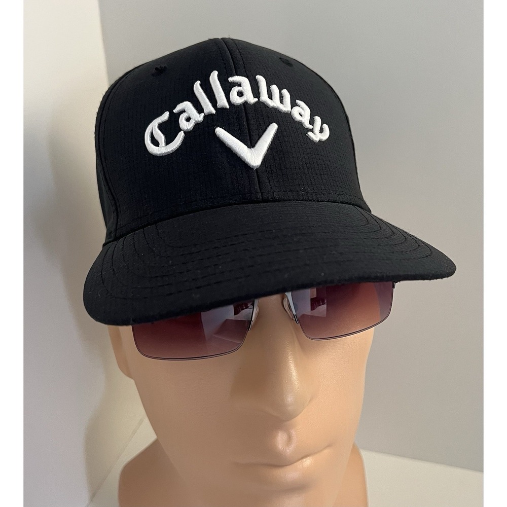 Callaway‎ Golf Hat Black SnapBack Cap OSFM Odyssey Embroidered